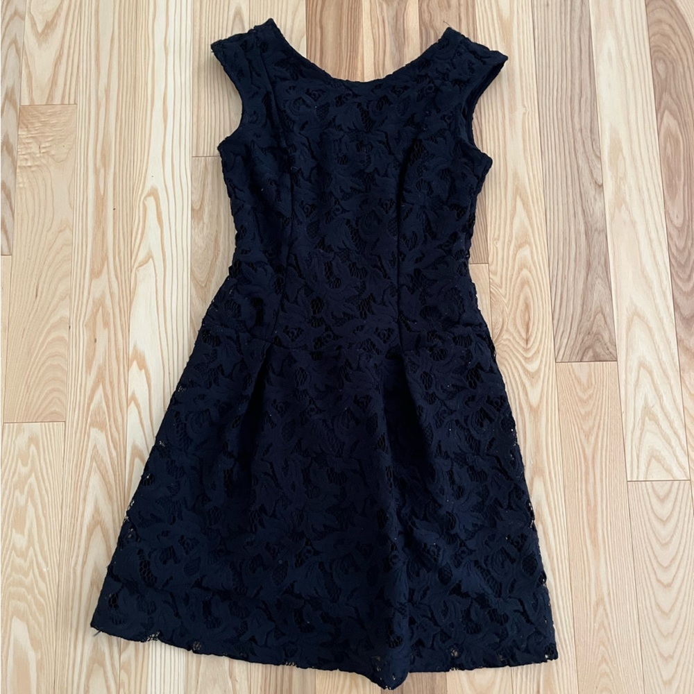 Navy Zara Lace Dress